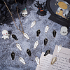 40Pcs 2 Colors Alloy Enamel Pendants ENAM-ME0001-06-4