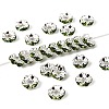 Brass Grade A Rhinestone Spacer Beads RSB028NF-10-1