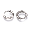 Tarnish Resistant 201 Stainless Steel Huggie Hoop Earrings EJEW-O095-05-19-2