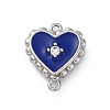 304 Stainless Steel Enamel Heart Connector Charms STAS-M110-04P-2