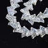 Electroplate Glass Beads Strand EGLA-S188-25-B03-2