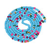 Resin Beads Bracelets BJEW-TAC0080-01B-1