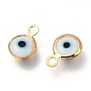 Handmade Evil Eye Lampwork Charms KK-F764-13-06-3