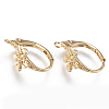 Brass Leverback Earring Findings KK-Q750-039G-1