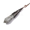 Natural & Synthetic Gemstone Pointed Dowsing Pendulum Big Pendants G-H285-06R-A-3