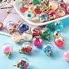 Kissitty Transparent Glass Globe Pendants GLAA-KS0001-02-12