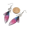 316 Surgical Stainless Steel Wing Dangle Earrings EJEW-TA00586-3