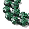 Synthetic Malachite Beads Strands G-K357-C08-01-4