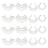 DICOSMETIC 16Pcs 4 Style 201 Stainless Steel Laser Cut Pendants STAS-DC0005-47-1