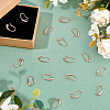 40Pcs Brass Earring Hooks KK-FH0007-64G-4