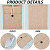 Cotton & Linen Book Sleeve with Button & Front Pocket ABAG-WH20005-14B-03-6