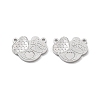 Rhodium Plated 925 Sterling Silver Charms STER-C003-10P-1