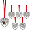 SUPERFINDINGS 6Pcs Alloy Pendant Cabochon Settings HJEW-FH0001-23-1