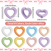 32Pcs 8 Colors Baking Paint Alloy Bead Frame FIND-SP0004-50A-2
