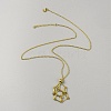 304 Stainless Steel Braided Adjusting Chain Macrame Pouch Empty Stone Holder for Pendant Necklaces Making NJEW-WH0025-01B-G-1