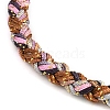 4MM Braided Nylon Cord Bracelets FIND-A057-01G-08-2