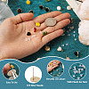 Elecrelive 20Pcs 10 Style Alloy Enamel Stud Earring Findings FIND-EL0001-03-12