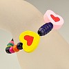 Colorful Wood Bracelets for Kids BJEW-JB00772-3