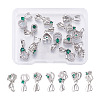 Spritewelry 14Pcs 7 Style Brass Micro Pave Cubic Zirconia Ice Pick Pinch Bails KK-SW0001-01-8