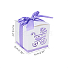 Hollow Stroller BB Car Carriage Candy Box wedding party gifts with Ribbons CON-BC0004-97B-4