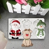 DIY Christmas Snowman & Santa Claus & Deer Fondant Food Grade Statue Silicone Molds XMAS-PW0001-024-2