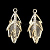 Brass with Glass Pendants KK-Q811-06KCG-2