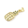 Brass Micro Pave Cubic Zirconia Pendants KK-Z090-01G-02-2