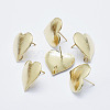 Brass Stud Earring Findings X-KK-G331-27G-NF-1