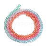 Transparent Painted Glass Beads Strands X1-DGLA-A034-T2mm-A11-5