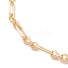 Brass Oval Link Chains Bracelets for Women BJEW-H611-01G-2