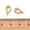 Brass Micro Pave Clear Cubic Zirconia Pendant Bails KK-H483-13G-3
