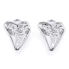 Brass Micro Pave Clear Cubic Zirconia Pendants KK-N216-579P-2