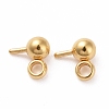 304 Stainless Steel Ball Stud Earring Post STAS-Z035-01A-G-2
