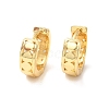Brass Flat Round Hoop Earrings for Women EJEW-P199-11G-1
