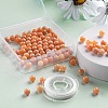 100Pcs 8mm Natural Peach Calcite Round Beads DIY-LS0002-27-5