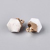 Natural White Moonstone Pendants G-N359-18G-15-2