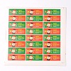 Rectangle with Santa Claus Pattern DIY Label Paster Picture Stickers for Christmas AJEW-L053-08-1