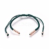 Nylon Cord Braided Bead Bracelets Making BJEW-F360-FRG02-1