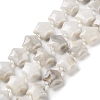 Natural White Crazy Lace Agate Beads Strands G-NH0005-019-1