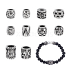 10Pcs 10 Styles 304 Stainless Steel European Beads STAS-PH0006-73-1
