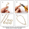 Brass Micro Pave Cubic Zirconia Screw Carabiner Lock Charms ZIRC-G160-23G-4