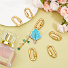 Unicraftale 8Pcs Alloy Screw Carabiner Lock Charms FIND-UN0003-31G-2