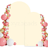 2Pcs 2 Styles Polyester Wedding Arch Cover Cloth FEPA-CN0001-02B-1