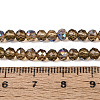 Electroplate Transparent Glass Beads Strands EGLA-N054-T4mm-A03-4