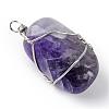 Natural & Synthetic Gemstone Pendants G-Q458-28-2