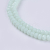 Opaque Solid Color Glass Bead Strands GLAA-F076-A11-3
