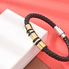 Braided Microfiber Leather Cord Bracelets BJEW-Q010-02A-2