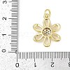 Rack Plating Brass Micro Pave Cubic Zirconia Pendants KK-H509-22G-02-3