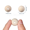 Natural Unfinished Wood Beads WOOD-S651-18mm-LF-2