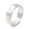 Non-Tarnish 201 Stainless Steel Open Cuff Ring RJEW-E063-46P-1